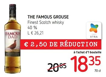Promotions The famous grouse finest scotch whisky - The Famous Grouse - Valide de 11/02/2021 à 24/02/2021 chez Spar (Colruytgroup)