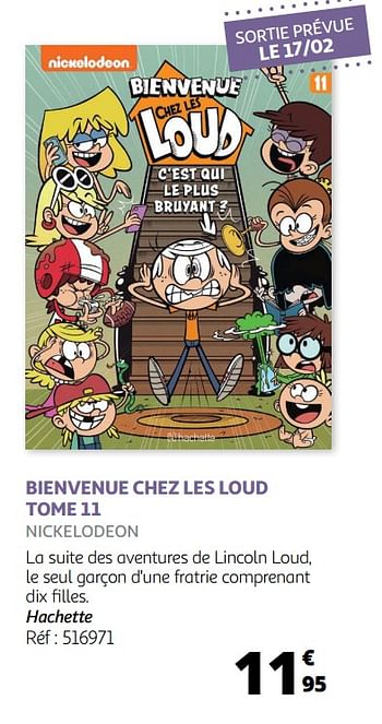 Promotions Bienvenue chez les loud tome 11 - Produit Maison - Auchan Ronq - Valide de 06/02/2021 à 07/03/2021 chez Auchan Ronq