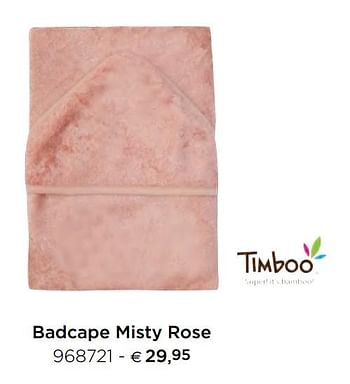 Promoties Badcape misty rose - Timboo - Geldig van 05/02/2021 tot 31/12/2021 bij Dreambaby