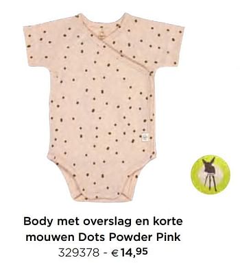 Promoties Body met overslag en korte mouwen dots powder pink - Lassig - Geldig van 05/02/2021 tot 31/12/2021 bij Dreambaby