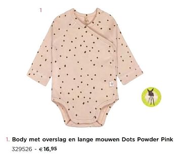 Promoties Body met overslag en lange mouwen dots powder pink - Lassig - Geldig van 05/02/2021 tot 31/12/2021 bij Dreambaby