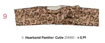 Promotions Haarband panther cutie - Feetje - Valide de 05/02/2021 à 31/12/2021 chez Dreambaby