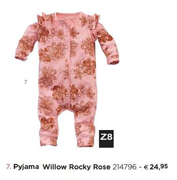 Promoties Pyjama willow rocky rose - Z8 - Geldig van 05/02/2021 tot 31/12/2021 bij Dreambaby