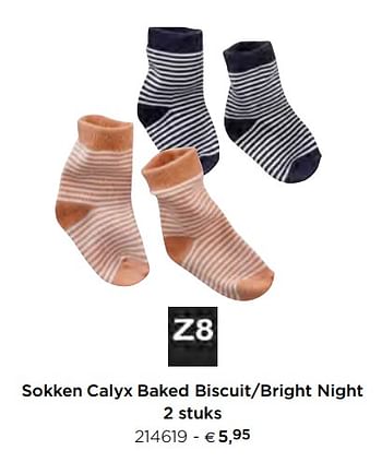 Promoties Sokken calyx baked biscuit-bright night - Z8 - Geldig van 05/02/2021 tot 31/12/2021 bij Dreambaby