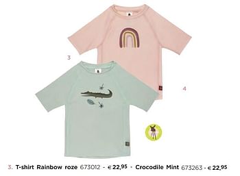 Promoties T-shirt rainbow roze - Lassig - Geldig van 05/02/2021 tot 31/12/2021 bij Dreambaby