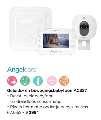 Promoties Angelcare geluids- en bewegingsbabyfoon ac327 - Angelcare - Geldig van 05/02/2021 tot 31/12/2021 bij Dreambaby