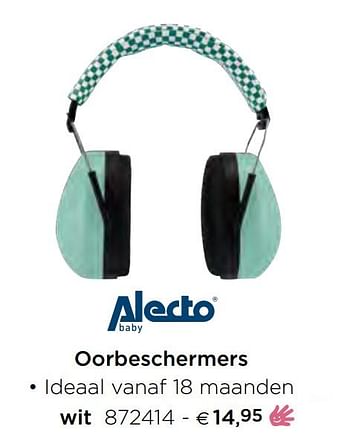 Promoties Alecto oorbeschermers wit - Alecto - Geldig van 05/02/2021 tot 31/12/2021 bij Dreambaby