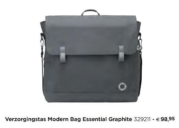 Promoties Verzorgingstas modern bag essential graphite - Maxi-cosi - Geldig van 05/02/2021 tot 31/12/2021 bij Dreambaby
