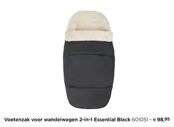 Promotions Voetenzak voor wandelwagen 2-in-1 essential black - Maxi-cosi - Valide de 05/02/2021 à 31/12/2021 chez Dreambaby