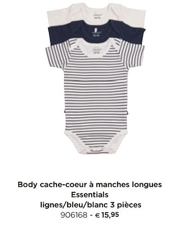 Promotion Dreambaby Body Cache Coeur A Manches Longues Essentials Lignes Bleu Blanc 3 Pieces Dreambee Bebe Et Grossesse Valide Jusqua 4 Promobutler