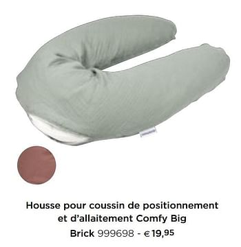 Promotions Housse pour coussin de positionnement et d`allaitement comfy big brick - Doomoo - Valide de 05/02/2021 à 31/12/2021 chez Dreambaby