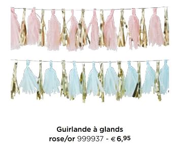 Promotions Guirlande à glands rose-or - Produit Maison - Dreambaby - Valide de 05/02/2021 à 31/12/2021 chez Dreambaby