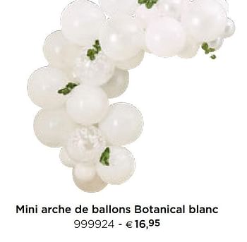 Promotions Mini arche de ballons botanical blanc - Produit Maison - Dreambaby - Valide de 05/02/2021 à 31/12/2021 chez Dreambaby