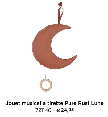 Promotions Jouet musical à tirette pure rust lune - Little Dutch - Valide de 05/02/2021 à 31/12/2021 chez Dreambaby