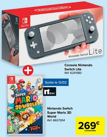 Promotions Console nintendo switch lite - Nintendo - Valide de 10/02/2021 à 22/02/2021 chez Carrefour