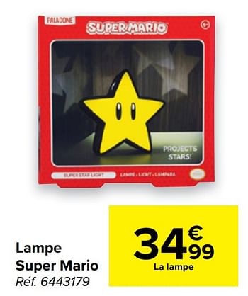 Promotions Lampe super mario - Produit maison - Carrefour  - Valide de 10/02/2021 à 22/02/2021 chez Carrefour