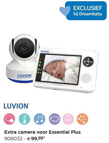 Promoties Luvion extra camera voor essential plus - Luvion - Geldig van 05/02/2021 tot 31/12/2021 bij Dreambaby