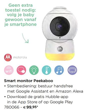 Promoties Motorola smart monitor peekaboo - Motorola - Geldig van 05/02/2021 tot 31/12/2021 bij Dreambaby