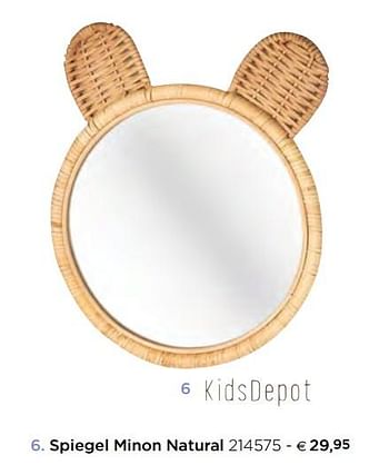 Promoties Spiegel minon natural - KidsDepot  - Geldig van 05/02/2021 tot 31/12/2021 bij Dreambaby