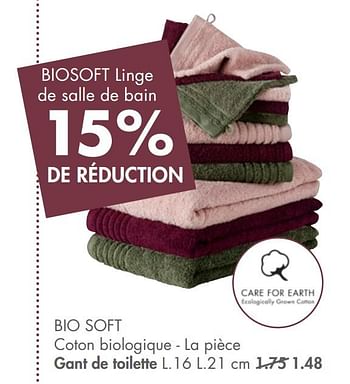 Promotions Bio soft gant de toilette - Produit maison - Casa - Valide de 08/02/2021 à 14/03/2021 chez Casa