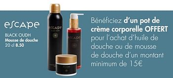 Promotions Black oudh mousse de douche - Produit maison - Casa - Valide de 08/02/2021 à 14/03/2021 chez Casa