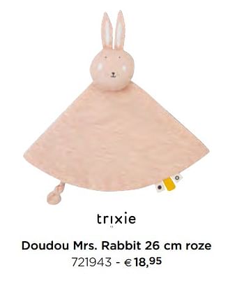 Promoties Doudou mrs. rabbit oze - Trixie - Geldig van 05/02/2021 tot 31/12/2021 bij Dreambaby