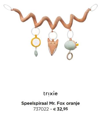 Promotions Speelspiraal mr. fox oranje - Trixie - Valide de 05/02/2021 à 31/12/2021 chez Dreambaby