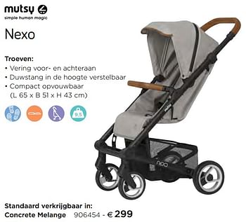 Promoties Nexo concrete melange - Mutsy - Geldig van 05/02/2021 tot 31/12/2021 bij Dreambaby