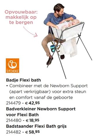 Promoties Badje flexi bath - Stokke - Geldig van 05/02/2021 tot 31/12/2021 bij Dreambaby