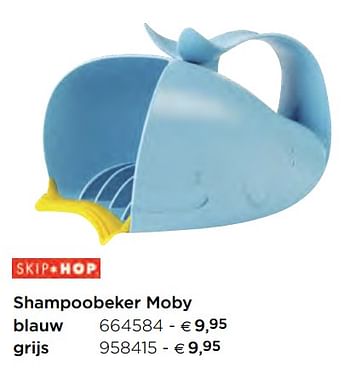 Promotions Shampoobeker moby blauw - Skip Hop - Valide de 05/02/2021 à 31/12/2021 chez Dreambaby