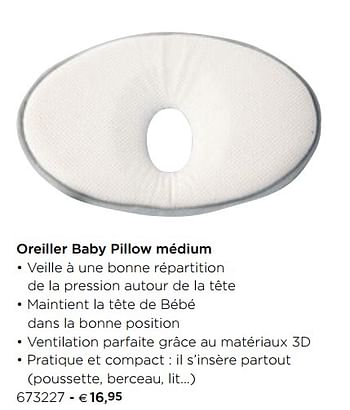 Promotions Oreiller baby pillow médium - Doomoo - Valide de 05/02/2021 à 31/12/2021 chez Dreambaby