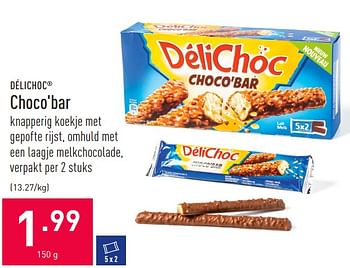 Promoties Choco`bar - Délichoc - Geldig van 19/02/2021 tot 26/02/2021 bij Aldi