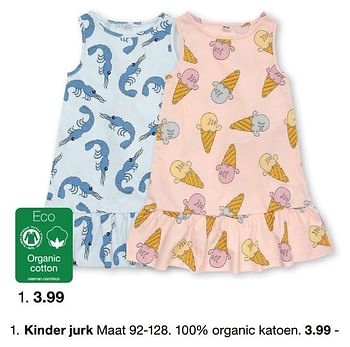 Promoties Kinder jurk - Huismerk - Zeeman  - Geldig van 08/02/2021 tot 01/06/2021 bij Zeeman