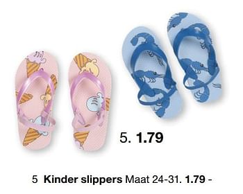 Promoties Kinder slippers - Huismerk - Zeeman  - Geldig van 08/02/2021 tot 01/06/2021 bij Zeeman