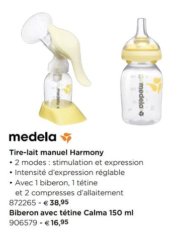 Promotions Tire-lait manuel harmony - Medela - Valide de 05/02/2021 à 31/12/2021 chez Dreambaby