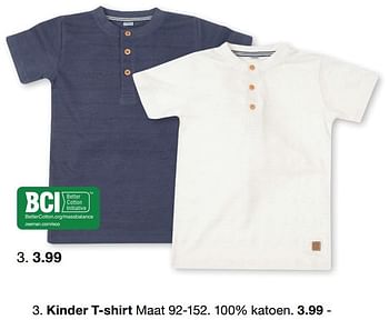 Promoties Kinder t-shirt - Huismerk - Zeeman  - Geldig van 08/02/2021 tot 01/06/2021 bij Zeeman