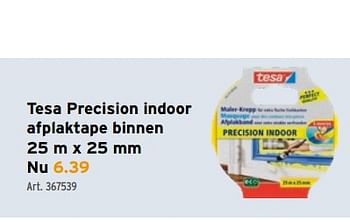 Promoties Tesa precision indoor afplaktape binnen - Tesa - Geldig van 17/02/2021 tot 02/03/2021 bij Gamma