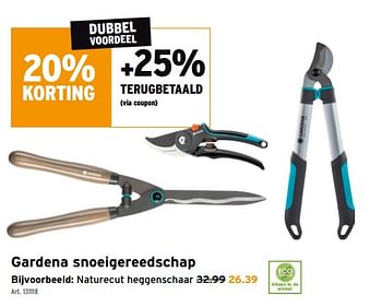 Promoties Gardena snoeigereedschap naturecut heggenschaar - Gardena - Geldig van 17/02/2021 tot 02/03/2021 bij Gamma