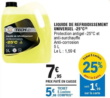 Promo Liquide de Refroidissement chez E.Leclerc L'Auto