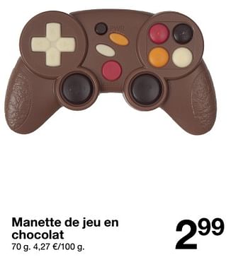 Produit maison - Zeeman Manette de jeu ou souris en chocolat - En promotion  chez Zeeman