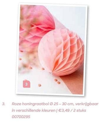 Promoties Roze honingraatbol - Huismerk - Ava - Geldig van 11/02/2021 tot 31/07/2021 bij Ava