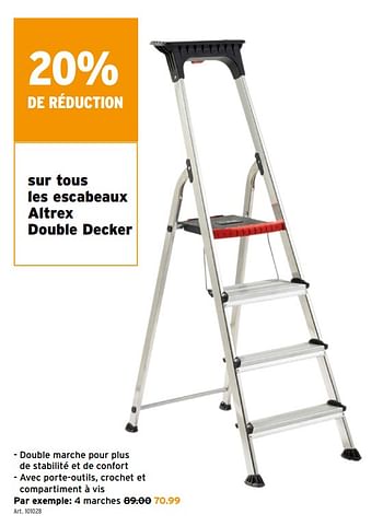 Promotions Escabeaux altrex double decker - Altrex - Valide de 17/02/2021 à 02/03/2021 chez Gamma