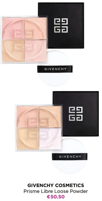 Promoties Givenchy cosmetics prisme libre loose powder - Givenchy - Geldig van 15/02/2021 tot 07/03/2021 bij ICI PARIS XL