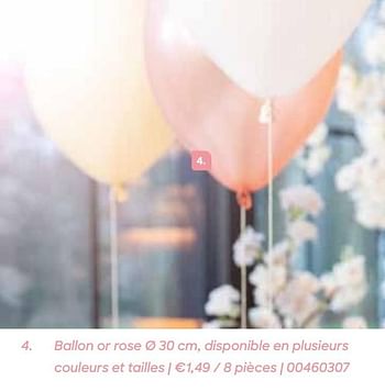 Promotions Ballon or rose - Produit Maison - Ava - Valide de 11/02/2021 à 31/07/2021 chez Ava