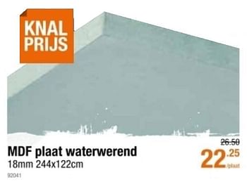 Promoties Mdf plaat waterwerend - Huismerk - Cevo - Geldig van 11/02/2021 tot 03/03/2021 bij Cevo Market