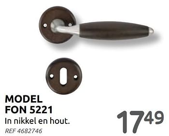 Promoties Deurklink model fon 5221 - Huismerk - Brico - Geldig van 17/02/2021 tot 15/03/2021 bij Brico