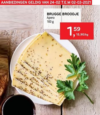 Promoties Brugge broodje apero - Brugge - Geldig van 24/02/2021 tot 02/03/2021 bij Alvo