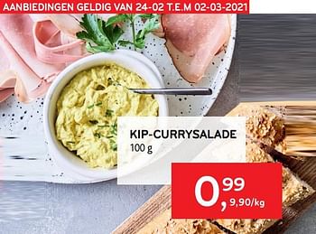 Promoties Kip-currysalade - Huismerk - Alvo - Geldig van 24/02/2021 tot 02/03/2021 bij Alvo
