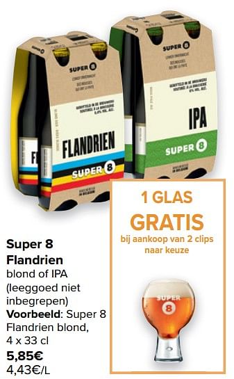 Promoties Super 8 flandrien blond - Huismerk - Carrefour  - Geldig van 17/02/2021 tot 01/03/2021 bij Carrefour