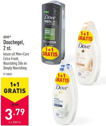 Promoties Douchegel - Dove - Geldig van 26/02/2021 tot 05/03/2021 bij Aldi